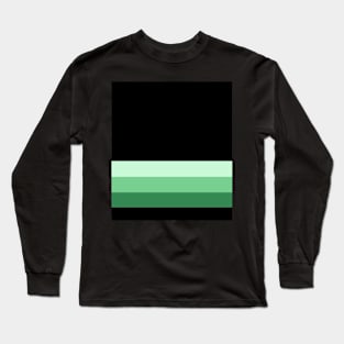 fade green short (dark) Long Sleeve T-Shirt